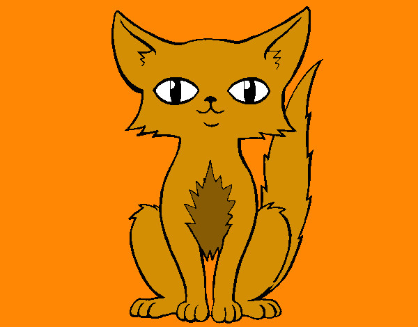 Dibujo Gato persa pintado por brisapico