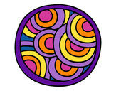 Dibujo Mandala circular pintado por Ana_2000