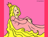 Dibujo Princesa relajada pintado por mafevaleri