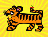 Dibujo Signo del Tigre pintado por marta02