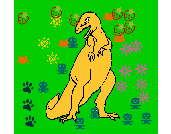 Dibujo Tiranosaurios rex pintado por Tenochreye