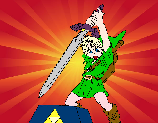 Dibujo Zelda pintado por Marceline-
