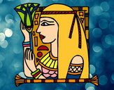 Dibujo Cleopatra pintado por amorypaz