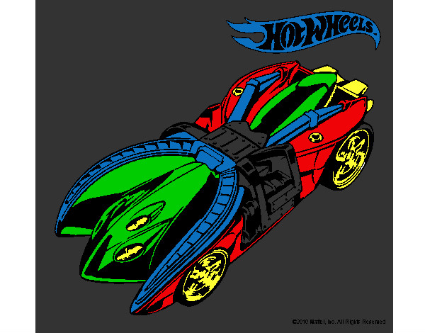 Dibujo Hot Wheels 7 pintado por tommas