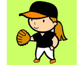 Dibujo Jugadora de béisbol pintado por geilibeth