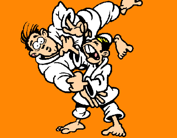 Dibujo Llave de judo pintado por enanota