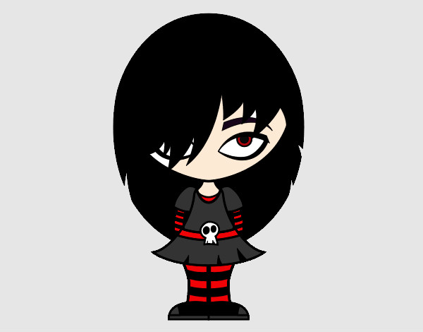 Dibujo Look Emo pintado por BibiDraw