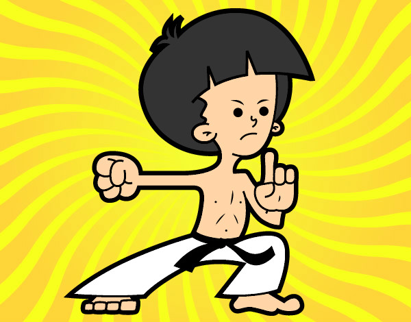 Dibujo Luchador de kung-fu pintado por enanota