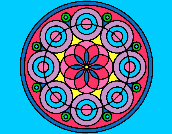 Dibujo Mandala 35 pintado por dianakt