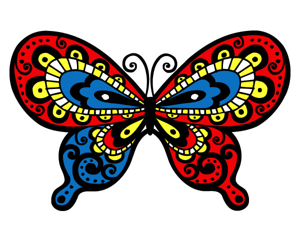 Dibujo Mariposa bonita pintado por kater
