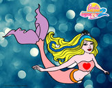 Dibujo Sirena contenta pintado por NELLYCITA