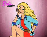 Dibujo Barbie súper guapa pintado por kika345