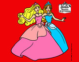 Dibujo Barbie y su amiga súper felices pintado por MCCV