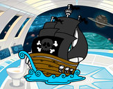 Dibujo Barco de piratas pintado por ionut