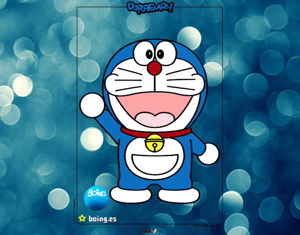 Dibujo Doraemon pintado por chica2000