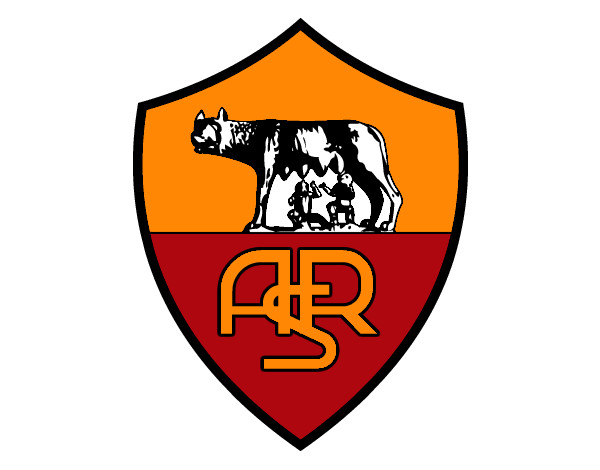 Dibujo Escudo del AS Roma pintado por Chiichaa7