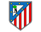 Dibujo Escudo del Club Atlético de Madrid pintado por juandiego3