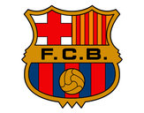 Dibujo Escudo del F.C. Barcelona pintado por DEIBYD