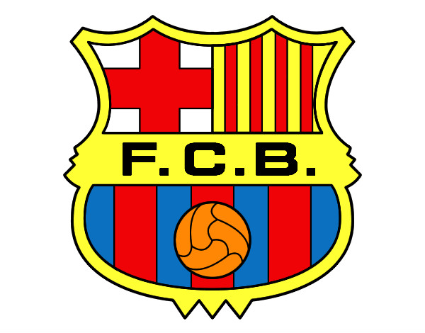 Dibujo Escudo del F.C. Barcelona pintado por juandiego3