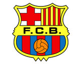 Dibujo Escudo del F.C. Barcelona pintado por juandiego3