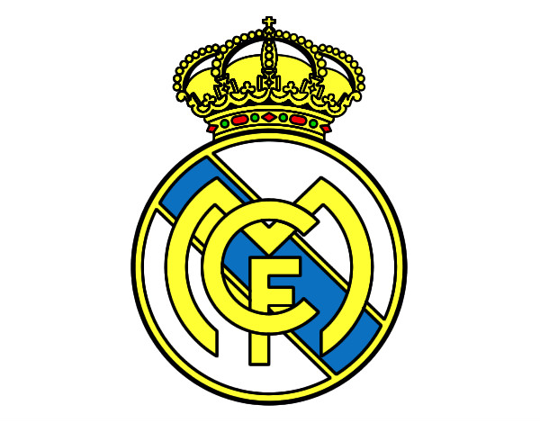 Dibujo Escudo del Real Madrid C.F. pintado por juandiego3
