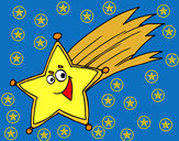 Dibujo Estrella fugaz pintado por karolsofia