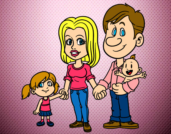 Dibujo Familia feliz pintado por Maitegodu