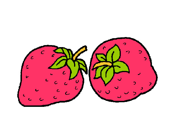 Dibujo fresas pintado por karen271