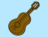 Dibujo Guitarra clásica pintado por juandiego3