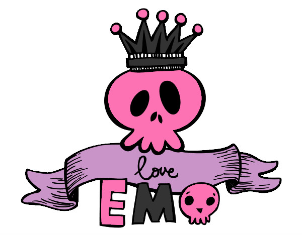 Dibujo Love Emo pintado por pinki0605