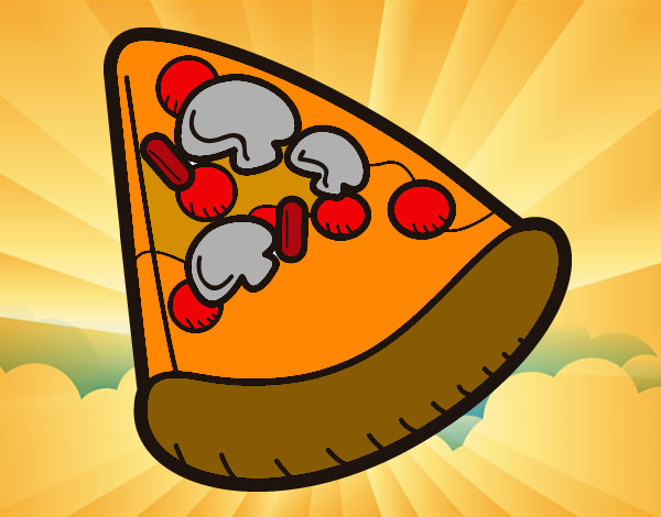 Porción de pizza