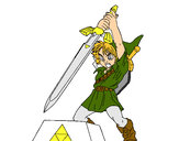 Dibujo Zelda pintado por manster