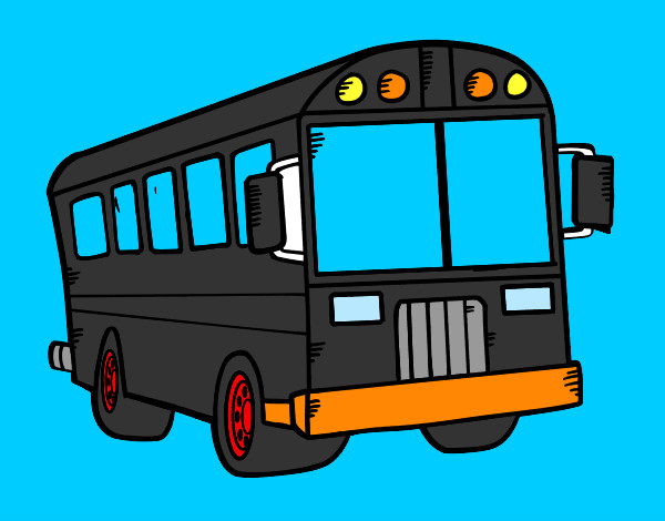 Dibujo Autobús del colegio pintado por AIDAN