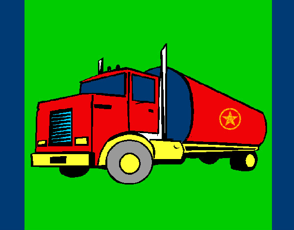 Dibujo Camión cisterna 1 pintado por MARIAH