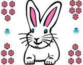 Dibujo Conejo pintado por Dibujadora