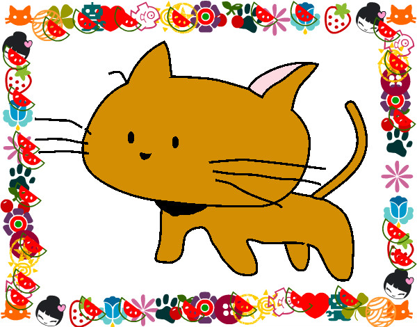 Dibujo Cría de gato pintado por pelujita