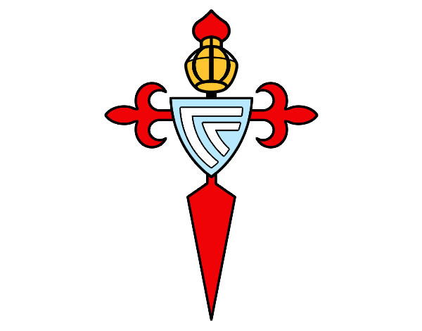 Dibujo Escudo del Real Club Celta de Vigo pintado por axelrod