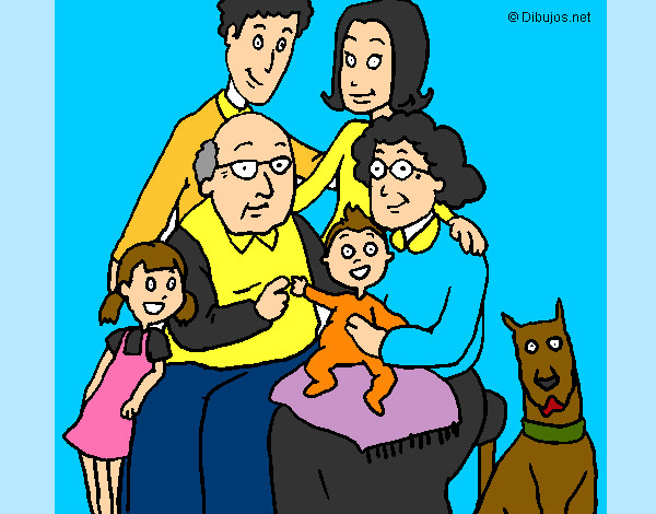Dibujo Familia pintado por barbygerr