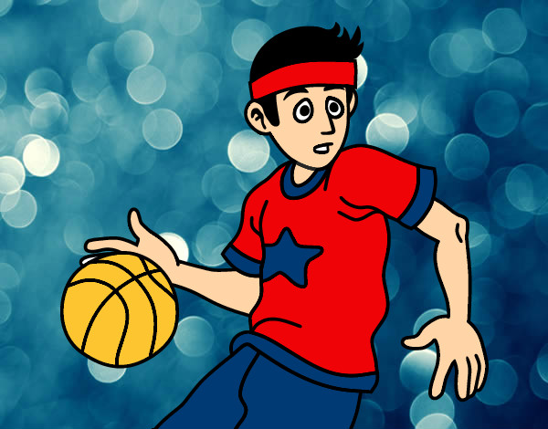 Dibujo Jugador de básquet junior pintado por andrea8