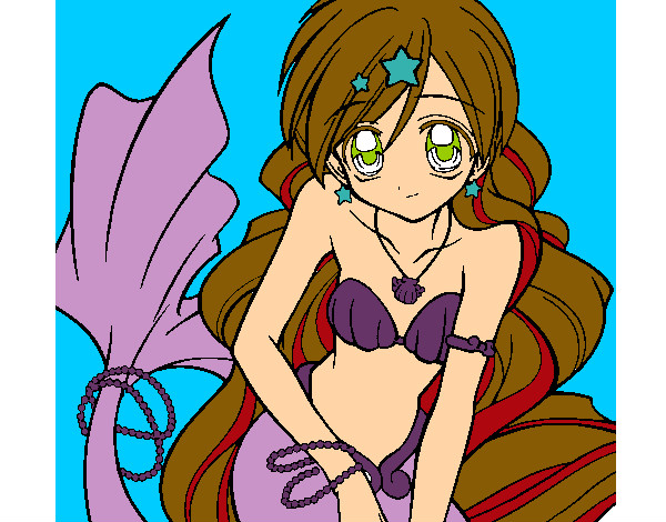 Dibujo Sirena 3 pintado por yobana02