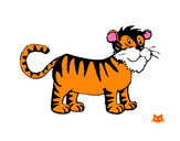 Dibujo Tigre 1 pintado por tails