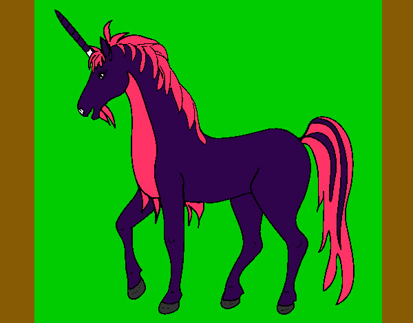 Dibujo Unicornio II pintado por  canica