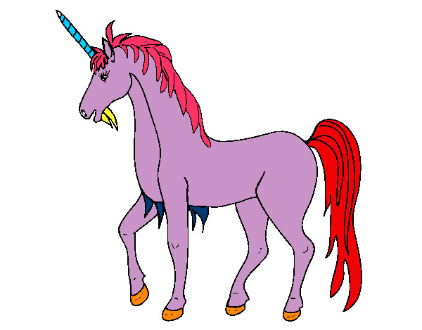 Dibujo Unicornio II pintado por larirose