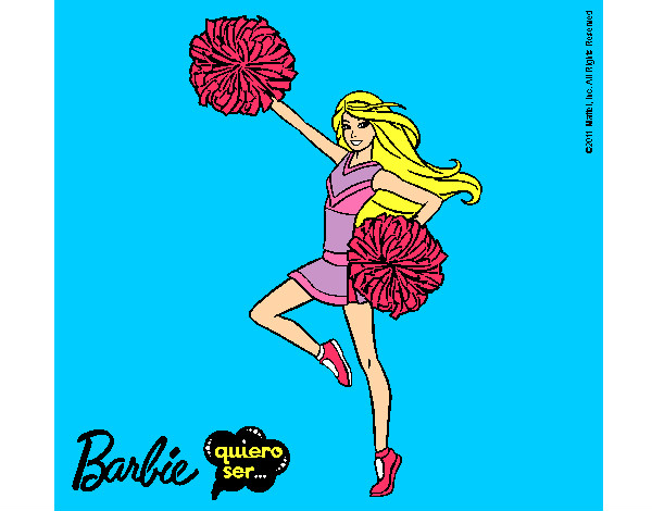 Dibujo Barbie animadora pintado por natajalia