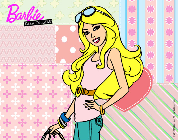 Dibujo Barbie casual pintado por Elena2000