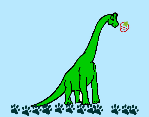 Dibujo Braquiosaurio pintado por camilo50