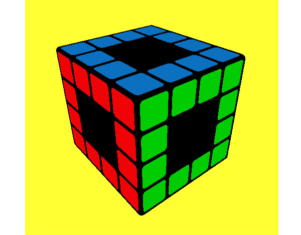 Dibujo Cubo de Rubik pintado por DAVID2001