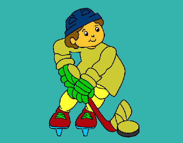 Dibujo Niño jugando a hockey pintado por CORVETTE