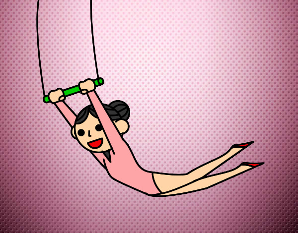 Dibujo Acrobacia pintado por monchita