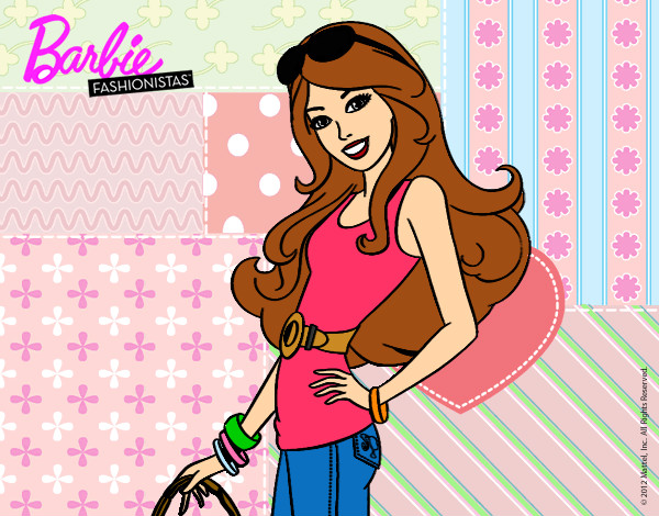 Dibujo Barbie casual pintado por Marta1999